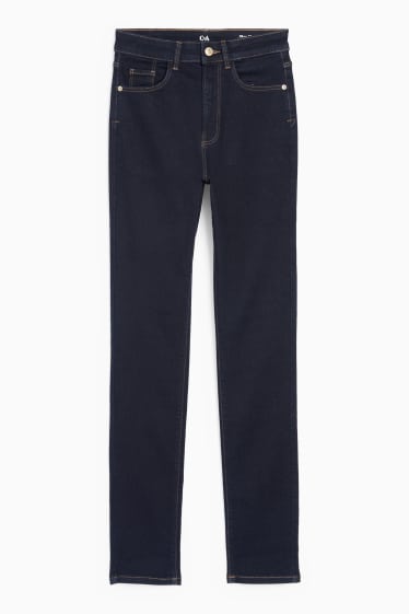 Dámské - Slim jeans - high waist - LYCRA® - džíny - tmavomodré