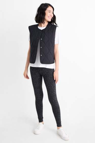 Dames - Set van 2 - basic legging - zwart