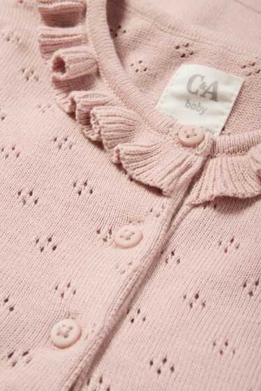 Baby Mädchen - Baby-Strickkleid - rosa