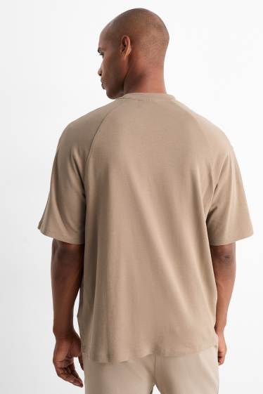 Herren - T-Shirt - Relaxed Fit - beige