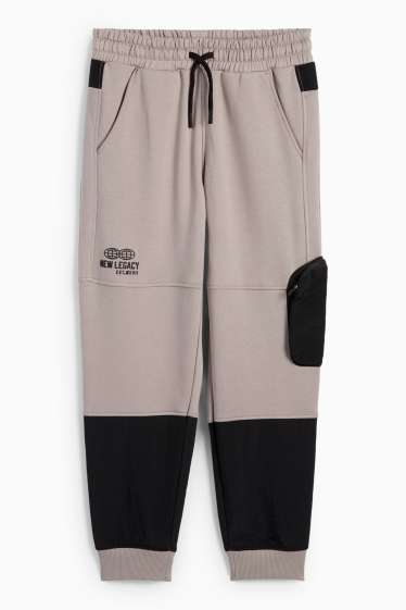 Bambini - Pantaloni sportivi cargo - grigio