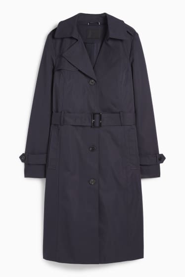 Dames - Trenchcoat - zwart