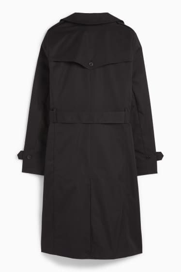 Dames - Trenchcoat - zwart