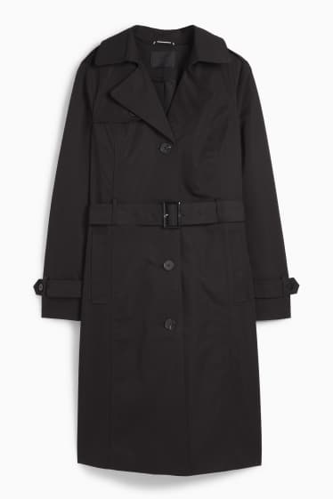 Dames - Trenchcoat - zwart