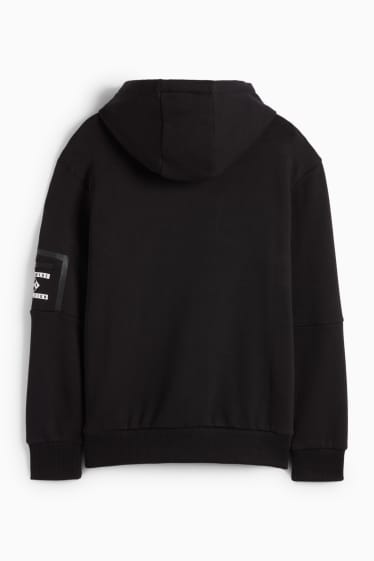 Kinder Jungen - Racing - Hoodie - schwarz