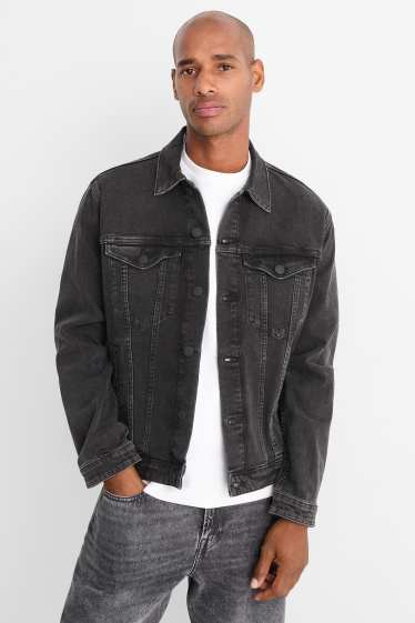 Herren - Jeansjacke - dunkeljeansgrau