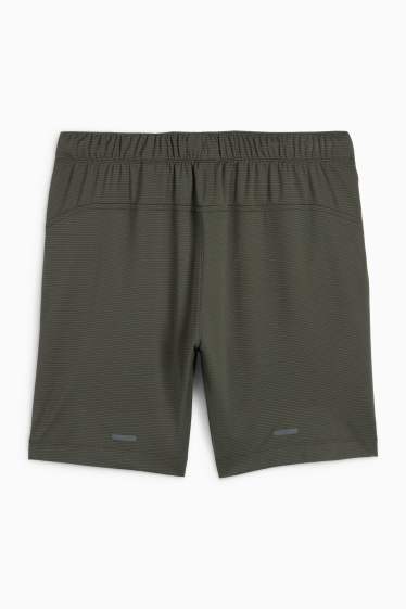 Heren - Sportshort - met structuur - donkergroen