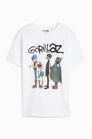 Kinder Jungen - Gorillaz - Kurzarmshirt - weiss