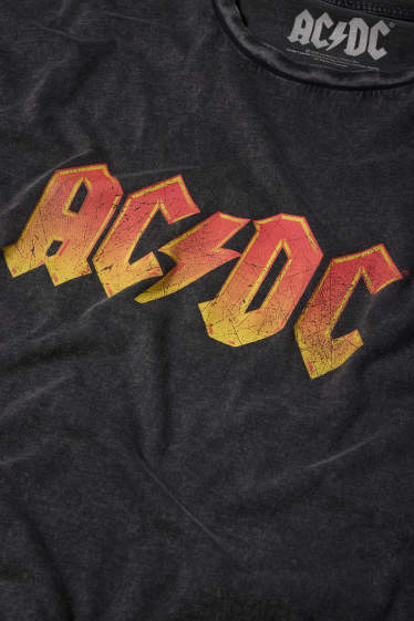 Herren - T-Shirt - Relaxed Fit - AC/DC - dunkelgrau