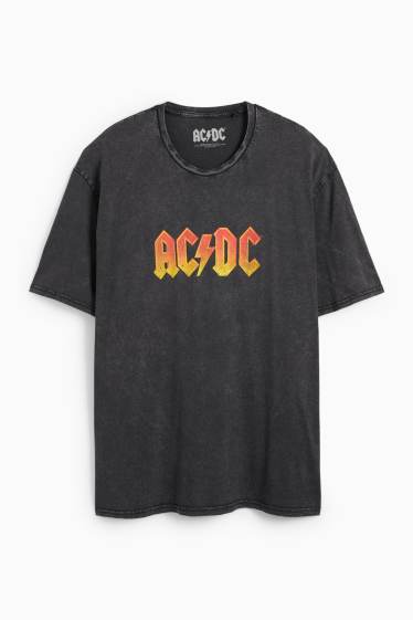 Herren - T-Shirt - Relaxed Fit - AC/DC - dunkelgrau