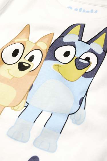 Kinder Jungen - Bluey - Kurzarmshirt - weiss
