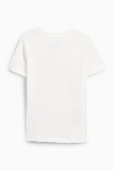 Kinder Jungen - Bluey - Kurzarmshirt - weiss