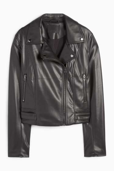 Damen - Bikerjacke - schwarz