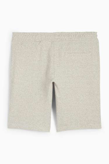 Herren - Shorts - strukturiert - hellbeige