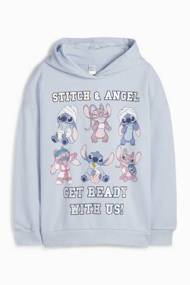 Kinder Mädchen - Lilo & Stitch - Hoodie - hellblau
