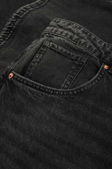 Femei - Wide leg jeans - talie înaltă - denim-gri închis