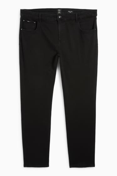 Damen - Slim Jeans - Mid Waist - Shaping-Jeans - schwarz