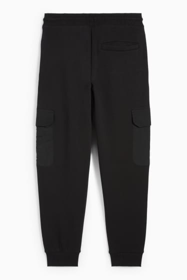 Kinder Buben - Cargo-Jogginghose - schwarz