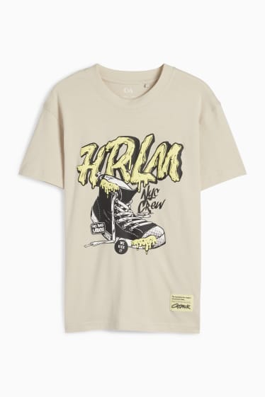 Kinderen: jongens - T-shirt - licht beige