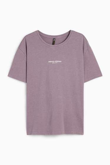 Women - Technical top - violet-melange