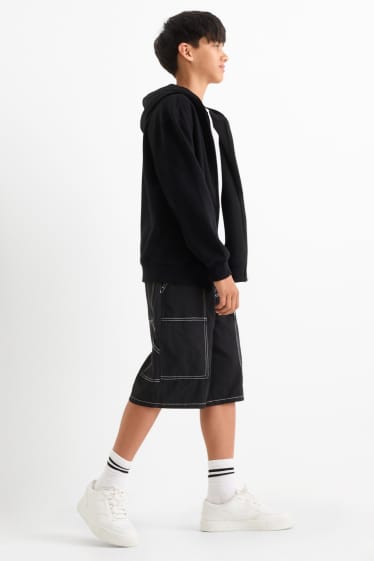 Kinder Jungen - Bermudas - schwarz