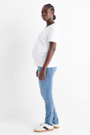 Dona - Texans de maternitat - slim jeans - LYCRA® - texà blau