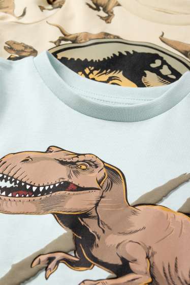 Kinder Jungen - Multipack 2er - Jurassic World - Kurzarmshirt - hellblau