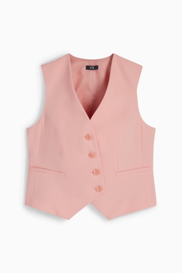 Damen - Business-Weste - Regular Fit - lachsfarben