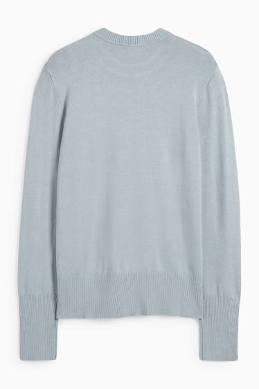 Damen - Feinstrick-Pullover - blau