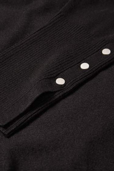 Damen - Feinstrick-Pullover - schwarz