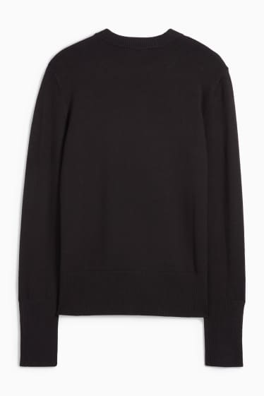 Damen - Feinstrick-Pullover - schwarz