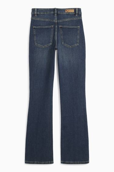 Dona - Bootcut jeans - high waist - texà blau fosc
