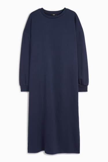 Donna - Vestito di felpa - blu scuro