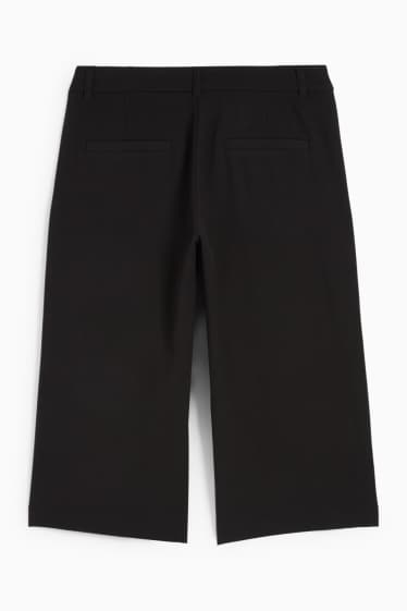 Damen - Culotte - Mid Waist - Relaxed Fit - schwarz