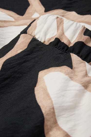 Donna - Gonna - a fiori - nero / beige