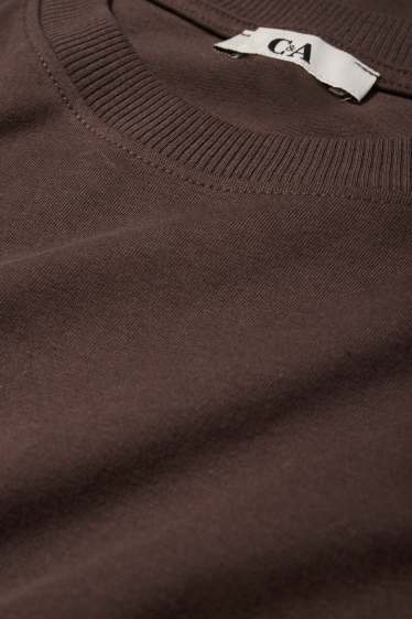 Mujer - Camiseta - extragrande - marrón oscuro