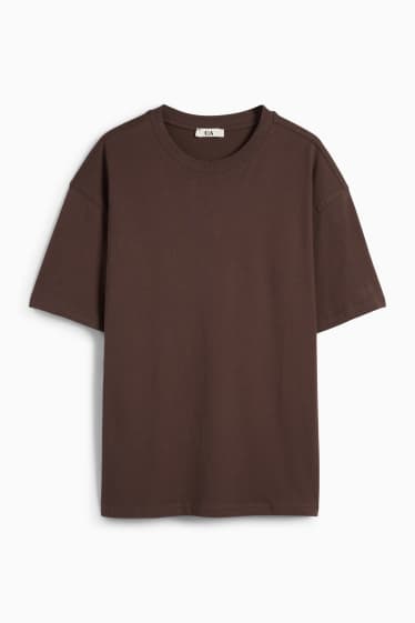 Mujer - Camiseta - extragrande - marrón oscuro