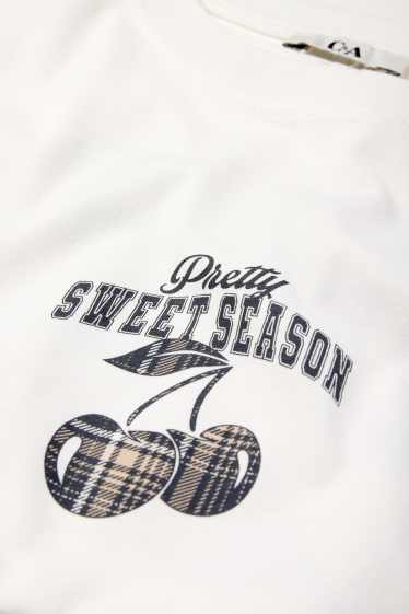 Women - T-shirt - oversized - white