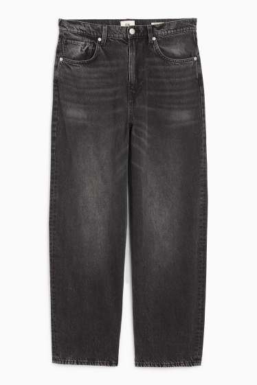 Pánské - Baggy jeans - džíny - tmavošedé