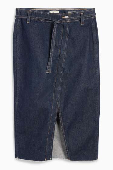 Dames - Spijkerrok - jeansdonkerblauw
