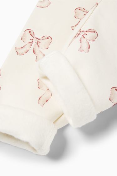 Nadó nena - Llaç - leggings tèrmics per a nadó - blanc trencat