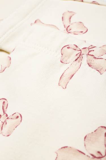 Nadó nena - Llaç - leggings tèrmics per a nadó - blanc trencat