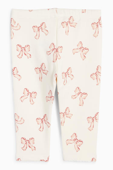 Nadó nena - Llaç - leggings tèrmics per a nadó - blanc trencat