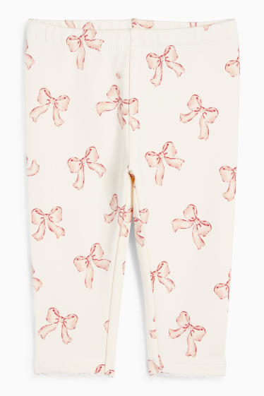 Nadó nena - Llaç - leggings tèrmics per a nadó - blanc trencat