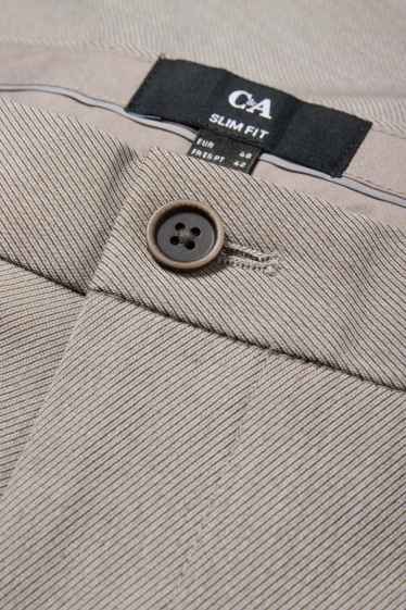 Uomo - Pantaloni coordinabili - slim fit - Flex - grigio