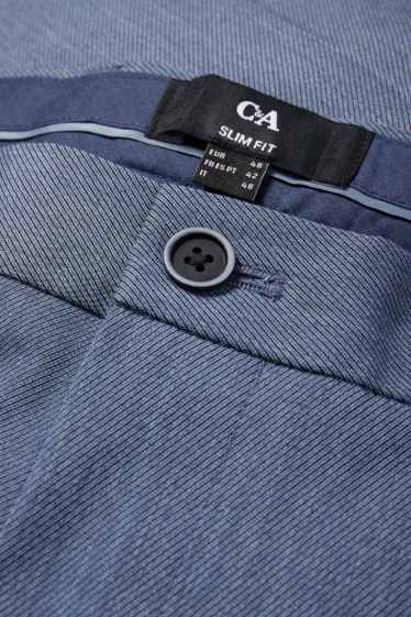 Uomo - Pantaloni coordinabili - slim fit - Flex - blu