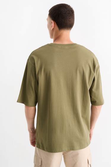 Uomo - T-shirt - oversize - verde
