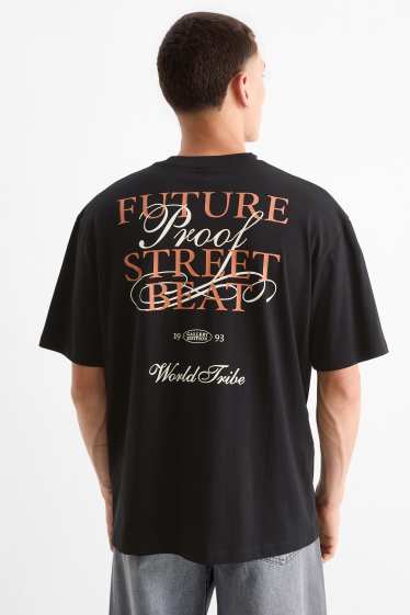 Men - T-shirt - relaxed fit - black