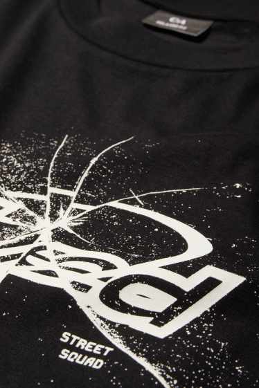 Men - T-shirt - relaxed fit - black