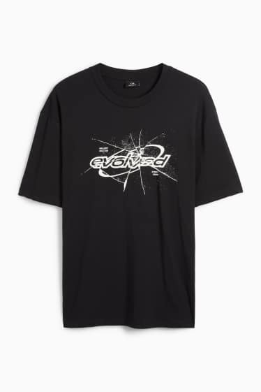 Men - T-shirt - relaxed fit - black